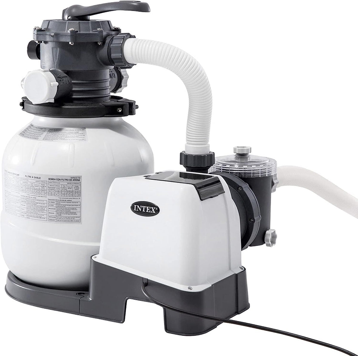 Filtre, verre, pour piscines démontables jusqu'à 37 800 l, 7900 l, Intex, 7 900 l, 38 mm, 32 mm, 25, 4 cm, 0, 45 mm, 0, 85 mm, 6 fonctions, 26646