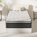 Matelas, 90 × 190 cm, DEWINNER, 90 × 190 × 30cm, 7 zones, épaisseur de 30CM, Ergonomique, Respirant, Confort Ultra Moelleux, Soutien à Haut Rebond