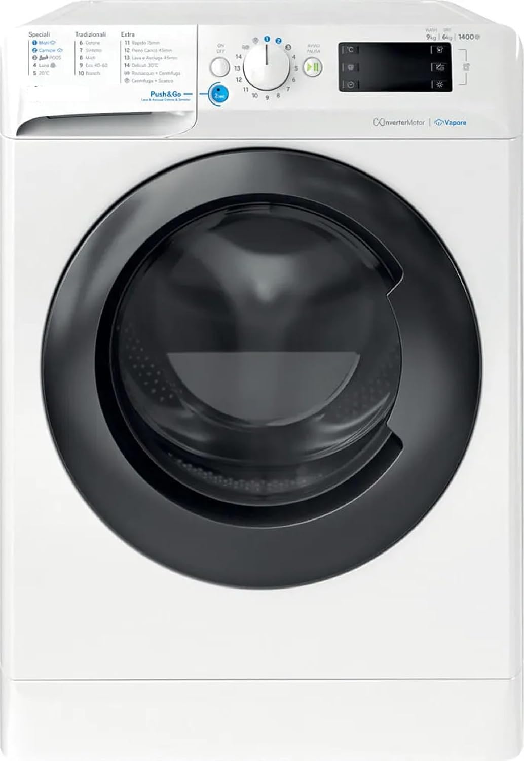 Lave-linge Indesit, 6 kg, onduleur, classe énergétique D