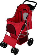 Monster Shop Poussette, pliable, Acier Robuste -Compacte, 20 cm, 15 cm, 15KG, Panier & Porte-Gobelet