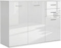 Buffet, 106 × 35 × 76 cm, réglable, HOMCOM, 106l, 2 tiroirs