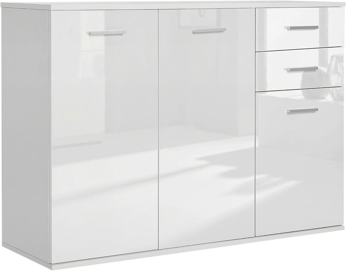 Buffet, 106 × 35 × 76 cm, réglable, HOMCOM, 106l, 2 tiroirs