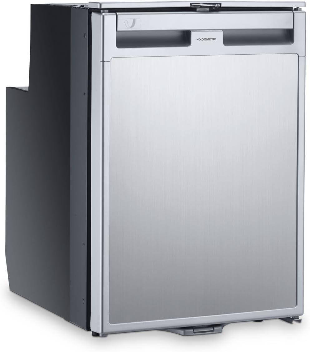 Dometic Réfrigérateur, 38, 5 l, 12/24 V pour caravane, acier inoxydable, 6 l, 12 V, camping-car et bateau