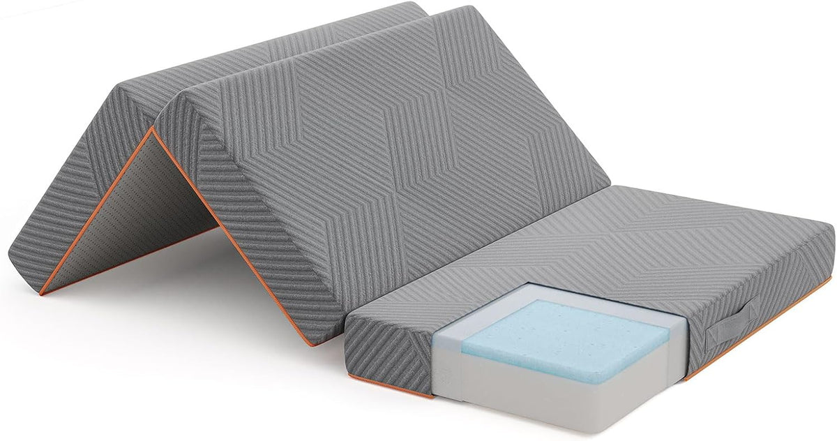 Matelas, pliable, 3 cm, Camping, Vesgantti, 12 cm, 30 °C, Sol, lit d'invité, Housse Lavable, certifié Öko-Tex