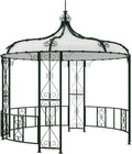Store, Kiosque de Jardin en métal façon Fer forgé D300 x H305 cm, 3 mm, Vente-unique, 300 cm, 198 cm, 210 cm, 59 cm, 16 cm, 173 cm, 57 cm, 41 cm