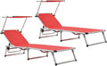 Bain de soleil, pliable, 105 cm, 25, 5 cm, 312459, réglable