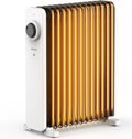 PELONIS Radiateur électrique, 13 éléments Chauffage électrique avec Thermostat réglable & 3 niveaux de puissance, 1000 W, 1500 W