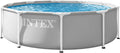 Piscine hors sol, 76 cm, Intex, 12 V, 1, 250 l, 4, 485 l, 26702GS Prism Frame Kit de Piscine de qualité supérieure 3, 05 m x 76 cm