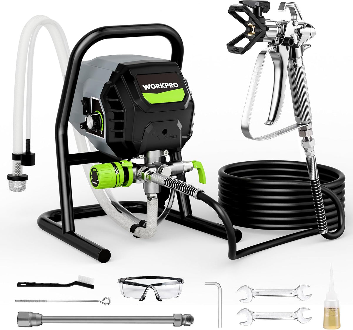 Pulvérisateur, réglable, 700 W, WORKPRO, 1, 2 L, 30 cm