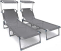 vounot Bain de soleil, pliable, 110KG, 6kg, réglable, portable
