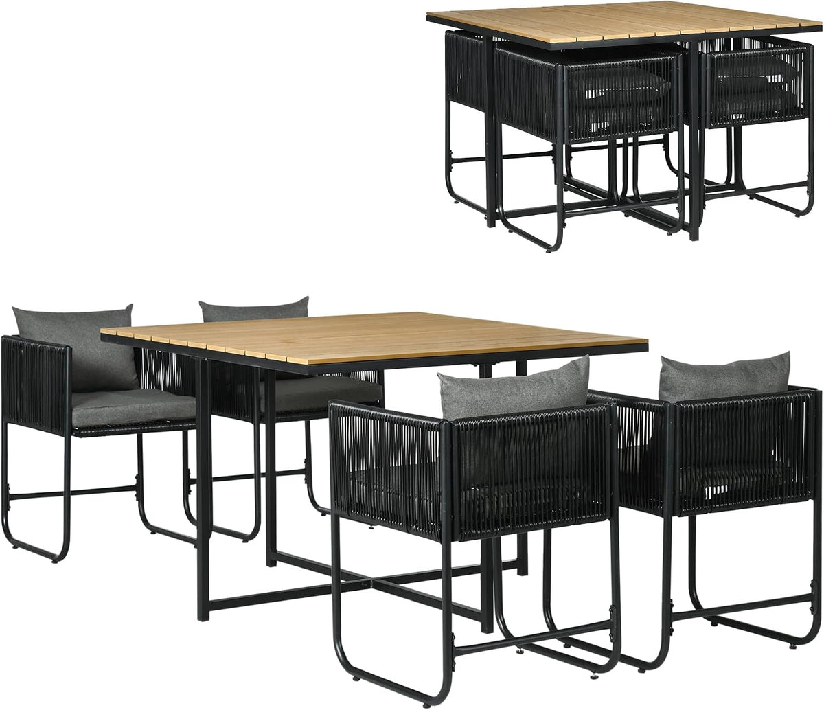 Ensemble salle à manger, 50, 5l, Outsunny, 110L
