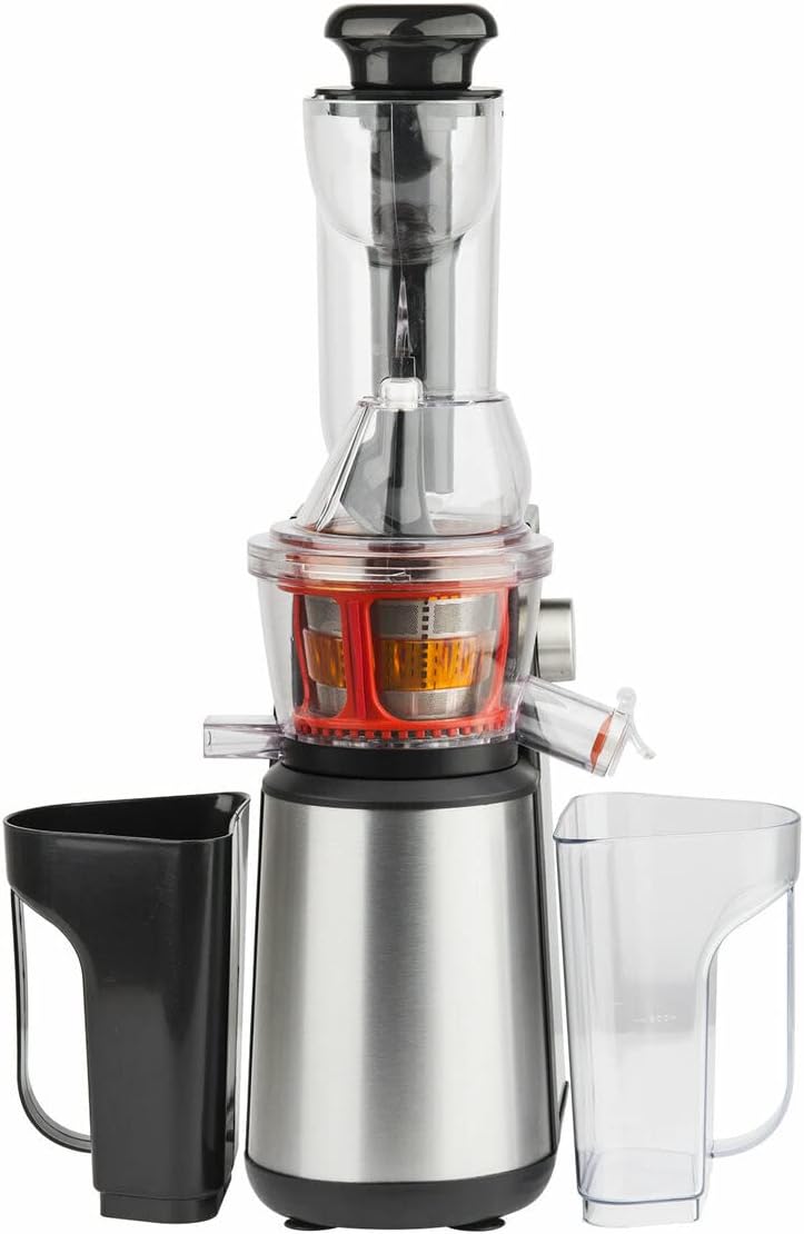 H.Koenig Extracteur de jus à double vis, 82 mm, acier inoxydable, 400 W, 60 tr/min, GSX22 BPA-82