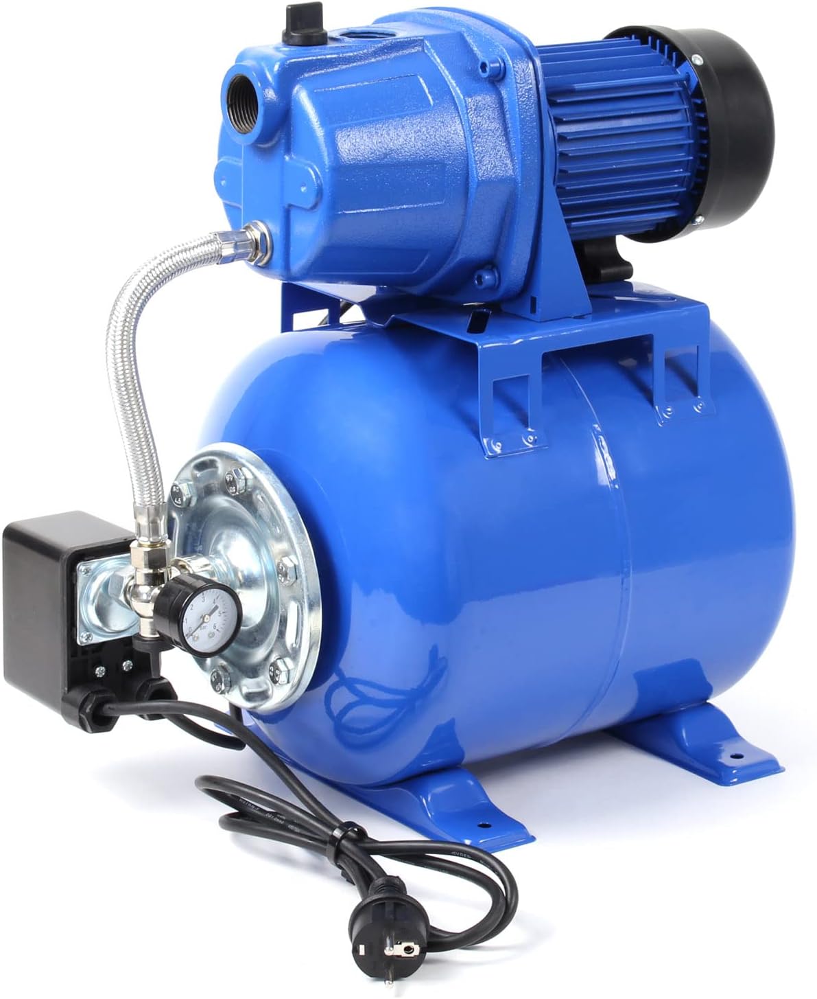 WilTec Lit, 435 × 265 × 465 mm, Station d'eau domestique avec Pressostat, 600 W, 2800 l, 600 W / 2800 l/h, 19L, 600W