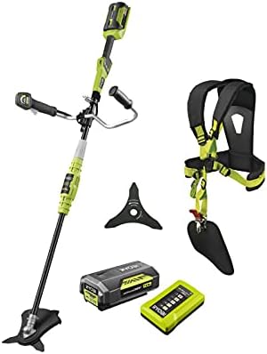 RYOBI Débroussailleuse, 26 cm, 1, 6 mm, 4, 0 Ah, 36V, 26cm, Lame 3 Dents tri-Arc diamètre 26cm RAC117