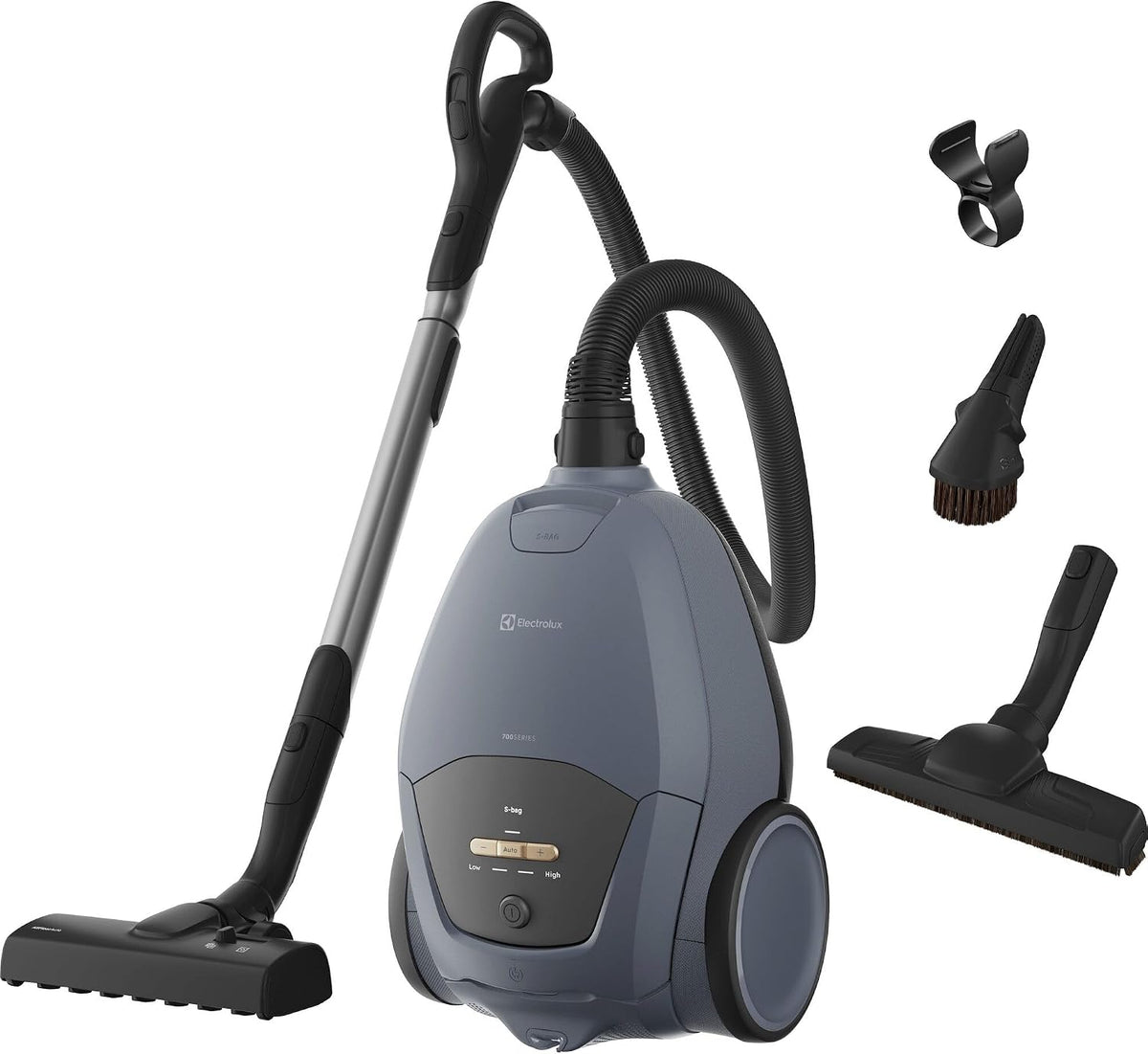 Aspirateur Electrolux EB71U2LDB, 59 DB, 3, 5 L, Ultra Silencieux 59 DB, Filtre Hygiène E12 Lavable, Rayon d'Action 12 m, Bleu Denim Clair