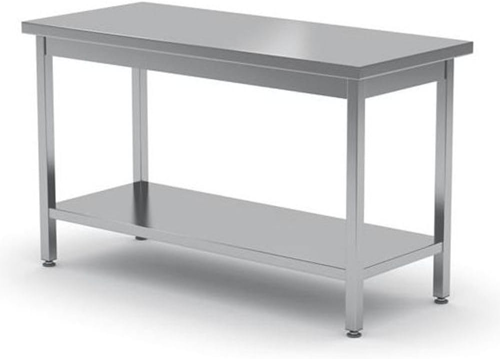 Table de préparation des aliments HENDI, acier inoxydable, 600 mm, réglable, 160 mm, 875 mm