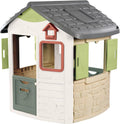 Maison de jardin, A Partir de 2 Ans, Smoby, Portillons à l'avant et à l'Arrière, Life, Maison Jura Lodge, Mangeoire à Oiseaux, Traitée Anti-UV