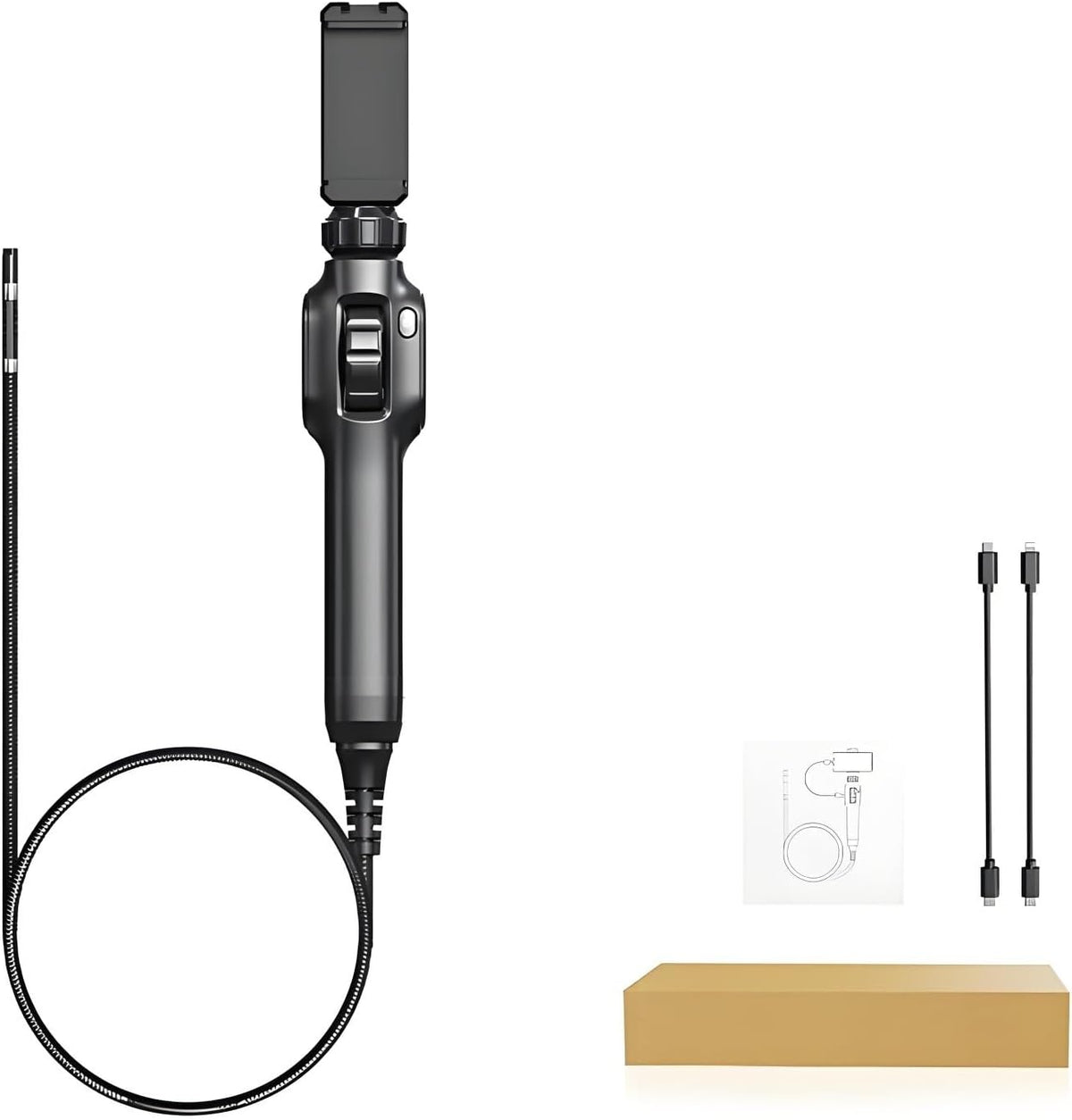 BOGJFC Caméra de surveillance, éclairage LED, 1080P IP67, 8.5mm, 10cm, 50°C, portable