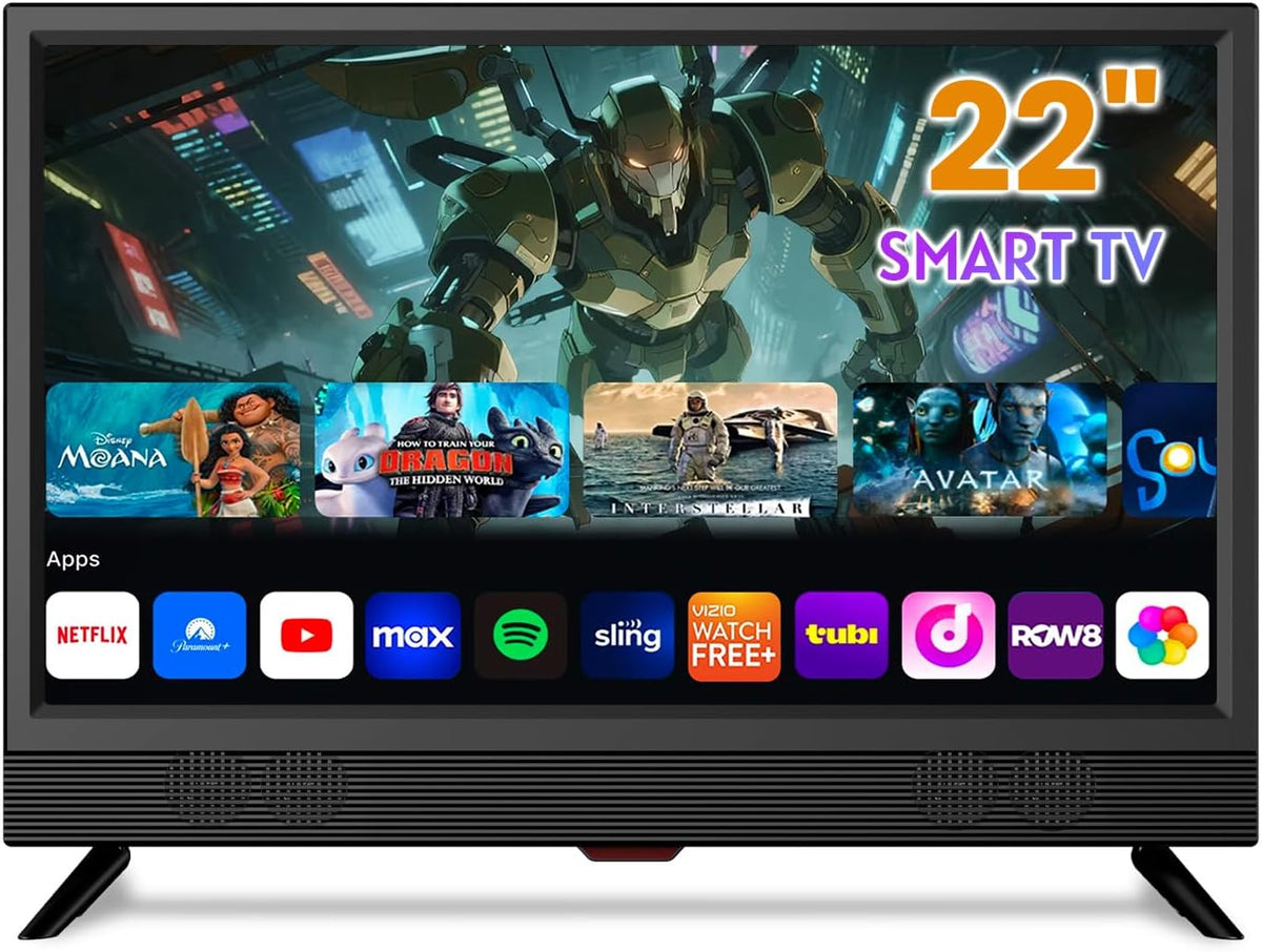 Téléviseur, 22 Pouces, télécommande, Camping –Télécommande Incluse, ZOSHING, 22pouces, Montage Mural, pour Cuisine
