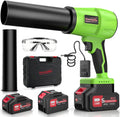 GustoneMas Souffleur de feuilles, souffleur électrique portable pour nettoyage de terrasse, 980 000 tr/min, vitesse réglable, 21 V