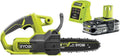 RYOBI Tronçonneuse, 20 cm, 2, 5 Ah, 10 cm, RY18CS20A-125, 18V, 2, 5Ah, 15cm
