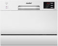 Lave-vaisselle Comfee TD602E-W, 250 mm, 6, 5 L, 6 Couverts, 6 Programmes, 55L, Blanc