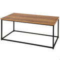 Table basse, 90 × 48 × 40 cm, pour Salon, AKTIVE, 20 kg, Poids Maximum supporté 20 kg, Structure métallique Noire