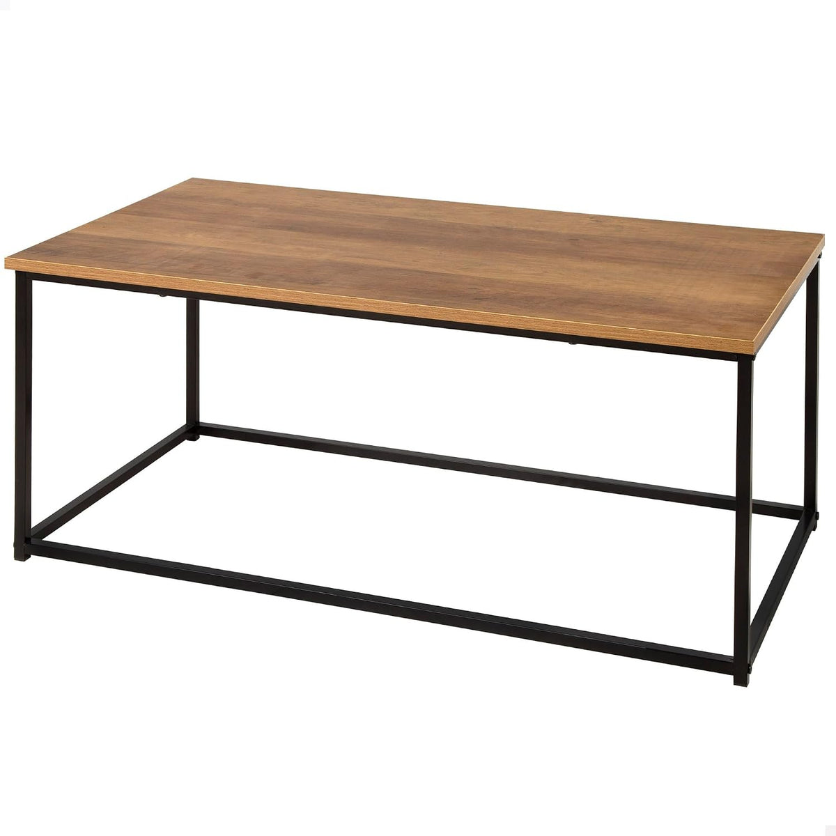Table basse, 90 × 48 × 40 cm, pour Salon, AKTIVE, 20 kg, Poids Maximum supporté 20 kg, Structure métallique Noire
