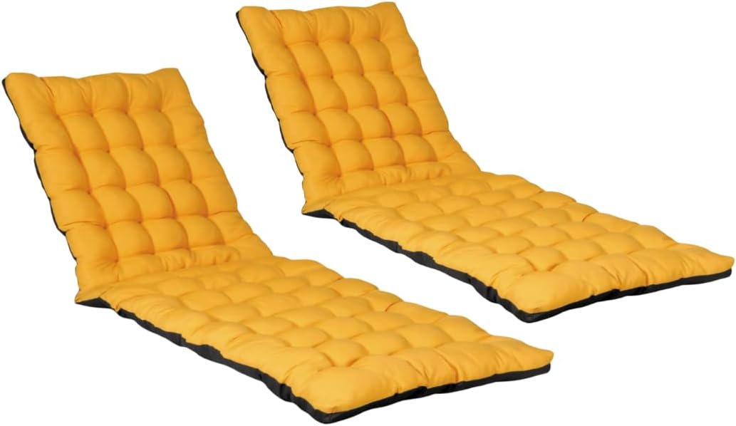 Bain de soleil, 190 × 60cm, Atout Ciel, 10cm, Anthracite/Jaune