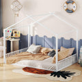Meuble, Blanc 1, Lit Au Sol Montessori avec Sommier à Lattes Solide, pour Ados, EURHCIO, 140 × 200cm, Design Raffiné de Cabane