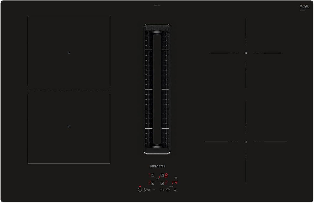 SIEMENS ED811BS16E iQ300 Plaque de cuisson, 80 cm, sans cadre, minuterie, induction, noire, affleurante, touchControl