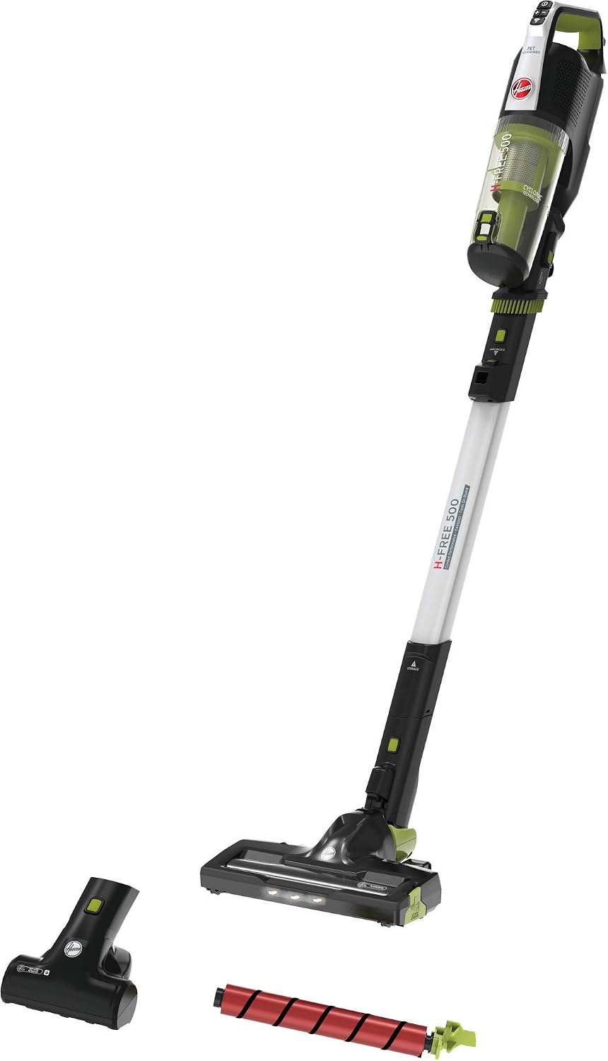Aspirateur Hoover HF522NPW, Wi-Fi, 69 cm, Ultra léger, 22V, H-Free 500 HF522NPW, Autonomie 40 Min, éclairage LED, Affichage LED, Compact