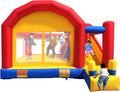 Châteaux gonflable, Grand château Gonflable avec Trampoline, Ballsea, sans souffleur, Château Gonflable XXL, Toboggan et Mur d'escalade