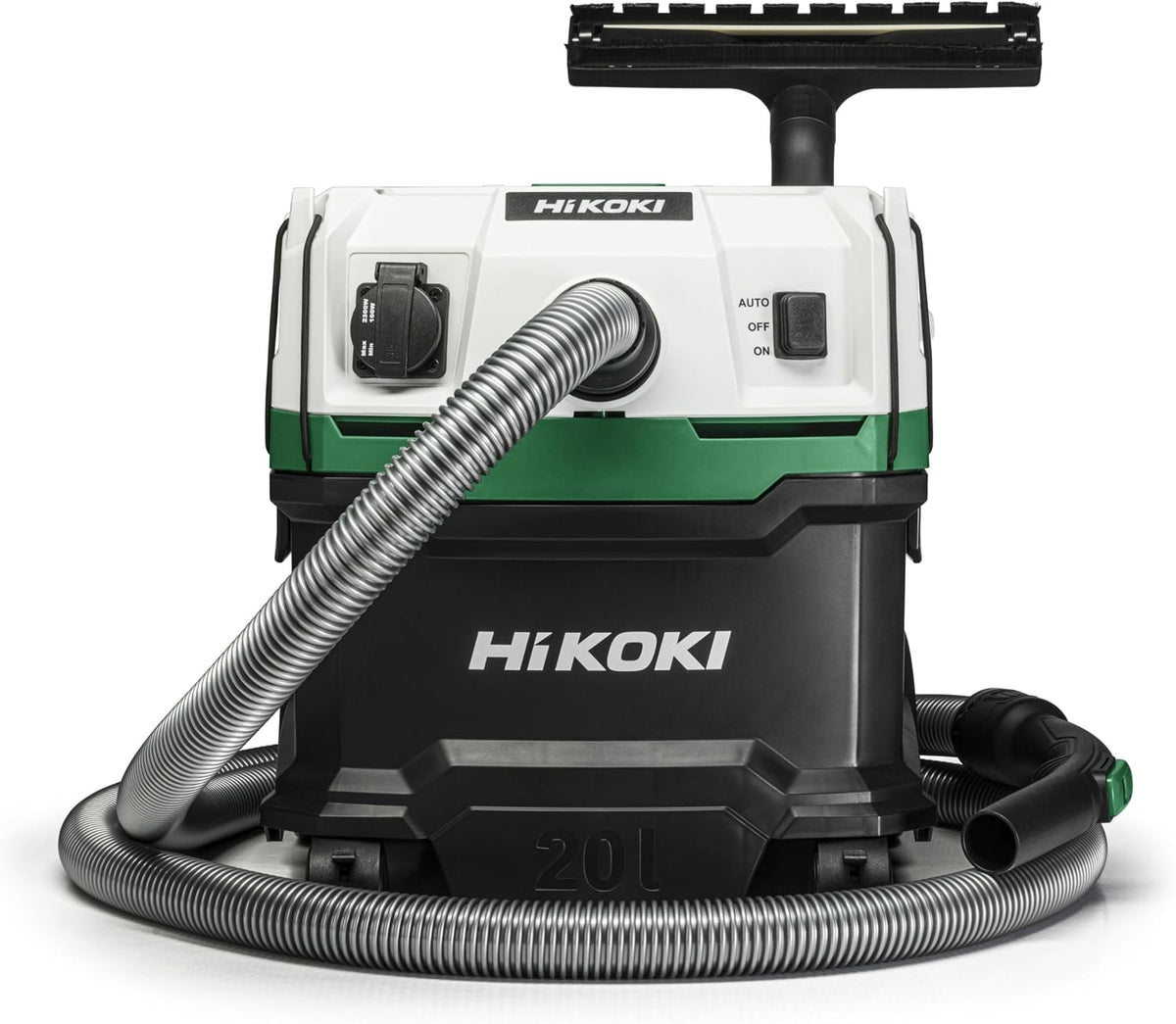 Aspirateur eau et poussière HIKOKI RP200YLWAZ, éclairage LED, 1200 W, 20 l, 35 mm, 120 mm, 300 mm, portable