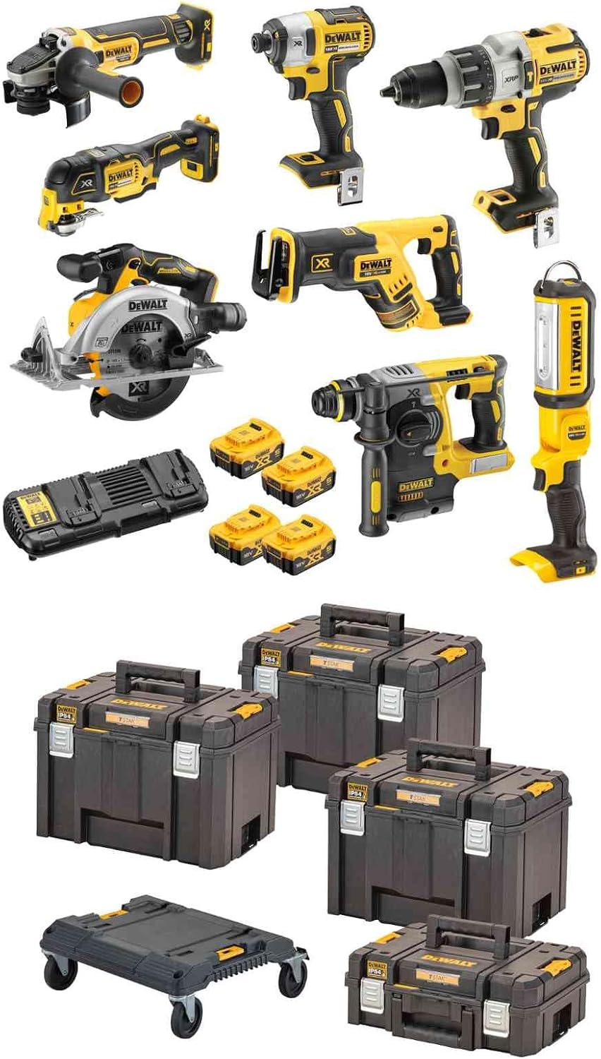 Perceuse DEWALT DCK853P4T-QW DCD996, 18V, DCF887, DCH273, DCG405, DCS356, DCS367, DCS565, DCL050
