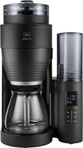 Cafetière filtres, 463 × 268 × 252 mm, avec Moulin à grains en Céramique Intégré, verre, Melitta, capacité 10 tasses, modèle 1030-06