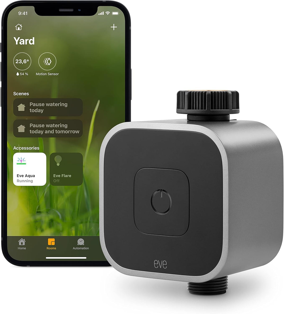Programmateur de système d'arrosage, Bluetooth, contrôleur d'eau intelligent pour l'app Maison d'Apple ou Siri, EVE, sans passerelle, Aqua