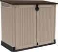 Abri de jardin, 132 × 71, 5 × 113, 5 cm, Keter, 74 × 110, 5 cm, 800 l, 120 l, 130 W, 800 litres, Taupe/Beige