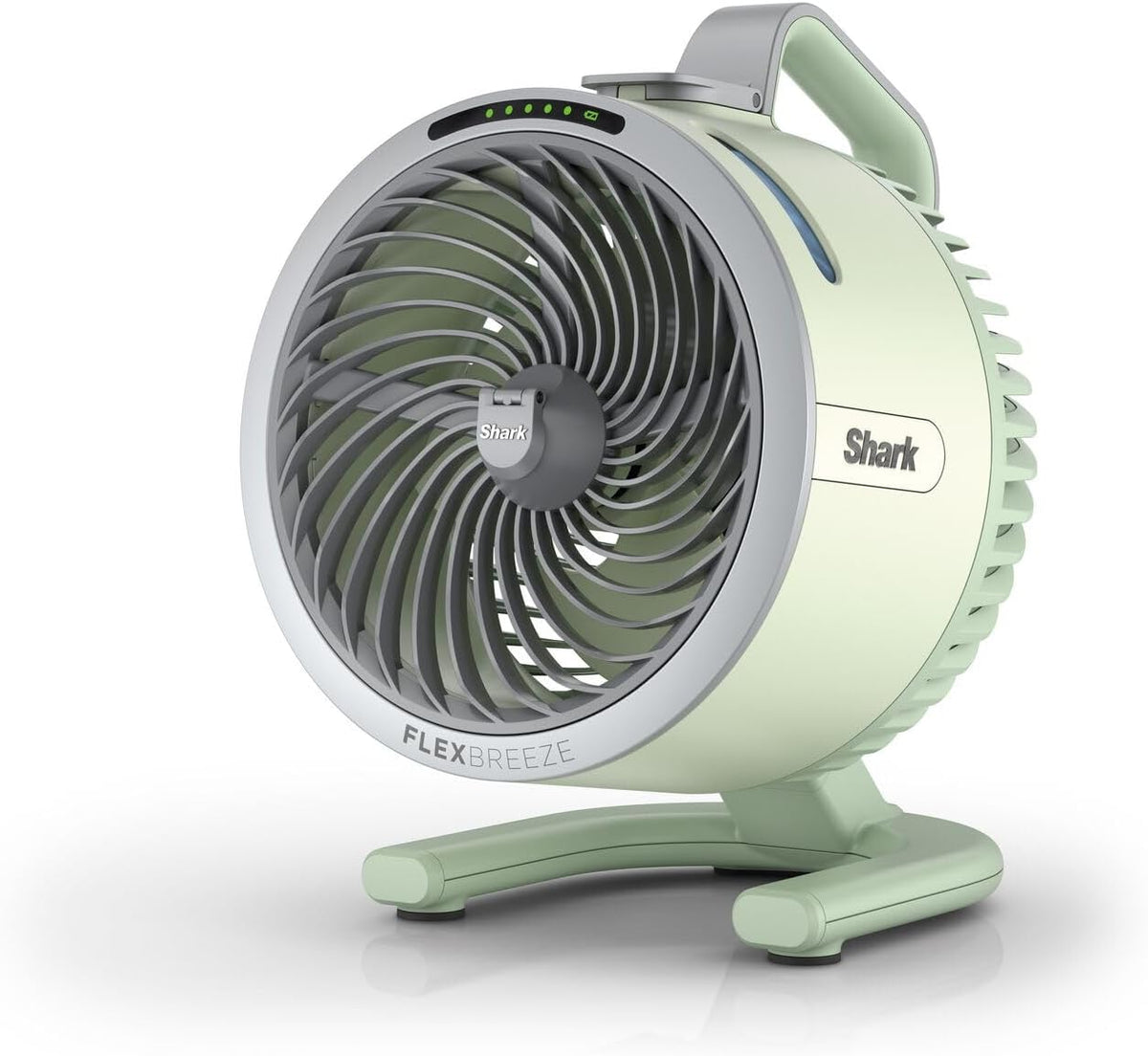 Shark Ventilateur de table, 5 VITESSES, portable, FlexBreeze HydroGo, Ventilateur brumisateur portable, Vert Menthe