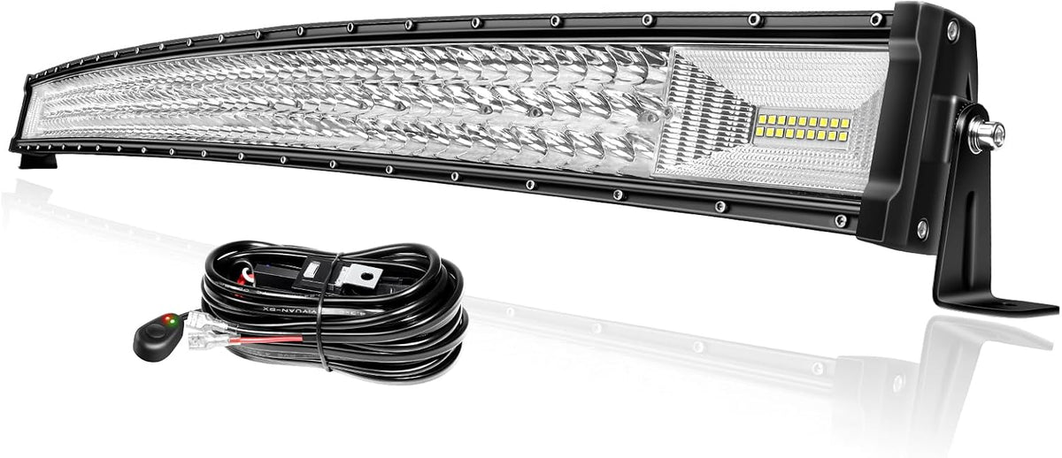 PICAA Barre lumineuses, éclairage LED, 105 cm, 42 Pouces, 270 W, 405 W, 540 W, 648 W, 675 W, 12 V, 30 V, 540W, 12V, 30V, réglable