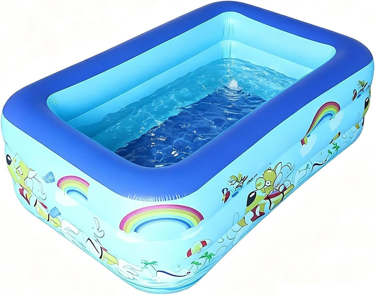 Piscine et bassins pour enfants, 152, 4 × 101, 6 × 30, 5 cm, avec bouchon de vidange, piscine gonflable avec souple pour la cour, Generisch
