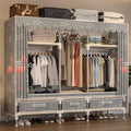 Penderie repliables, Armoire Chambre en Tissu Porte-vêtements, 60 cm, 3 tiroirs, 60 × 45 × 165cm, 100 × 45 × 165cm, 130 × 45 × 165cm, portable