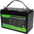 HJGHY Batterie à décharge profonde, Batterie Lithium Rechargeable LiFePO4 12 V 120 Ah avec BMS 100 A intégré, pour système Solaire, 12, 8 V, 0 °C