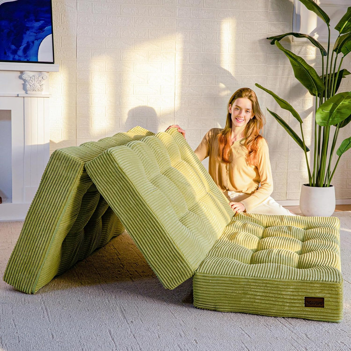Matelas, 15 cm, pliable, MAXYOYO, 135 × 190cm, 15cm, portable