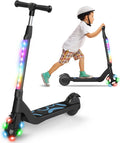 Trottinette électriques, 45 W, avec lumières LED Clignotantes et 3 hauteurs réglables, Trottinette électrique pour Enfants de 6 à 12 Ans, SISIGAD