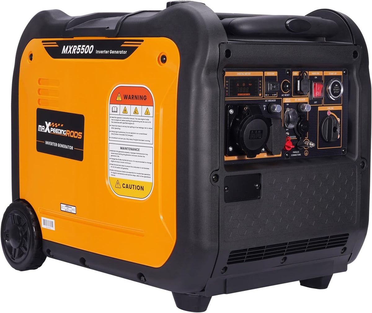 maXpeedingrods Groupe éléctrogènes, 5500W, Groupe Electrogene Silencieux 5500W Inverter Essence, moteur Inverter
