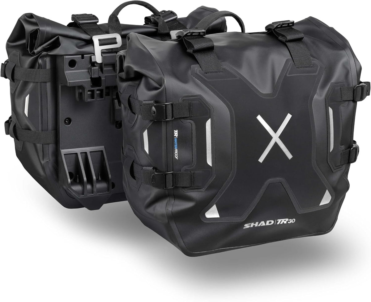 SHAD Sacoche porte-bagages, 0, 15 mm, Tr30, Terra Tr30 Side Cases Set taille unique, Noir