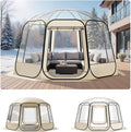 Tente dôme, Abri de Camping d'Extérieur Transparent avec Fenêtres, Vue Panoramique à 540°, VEVOR, portable, Tente Bulle Pop-up