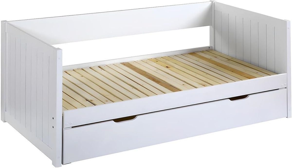 Lit Vente-unique, pour Enfant, 174 × 190 cm, avec sommier Peigne et tiroir, Pin et MDF, 90 × 190 cm, 5 cm, 200 cm, 84.5 cm, 98 cm, 203 cm