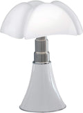 Bureau, 620/med/dim/bi Pipistrello Moyenne 9w 2700k Led Dimmable-Blanc, acier inoxydable, Martinelli Luce, 1 Unité, Lot de 1, réglable